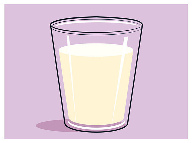 7 glass of milk