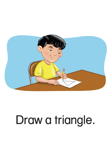 46 Draw a triangle.