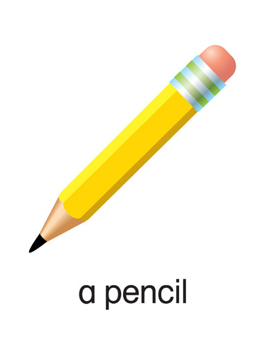 1 a pencil