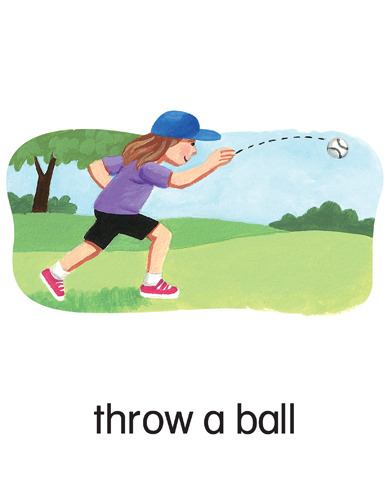 123 throw a ball