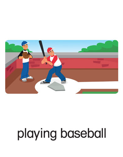 134 playing baseball