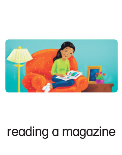 14 reading a magazine
