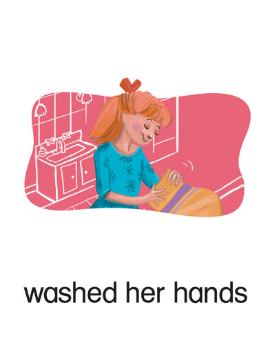 116 washed her hands
