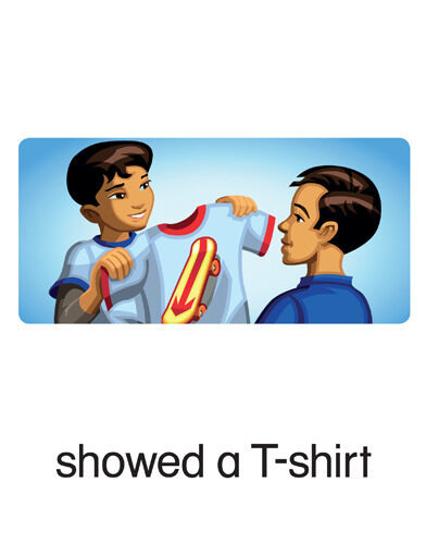 61 showed a T-shirt