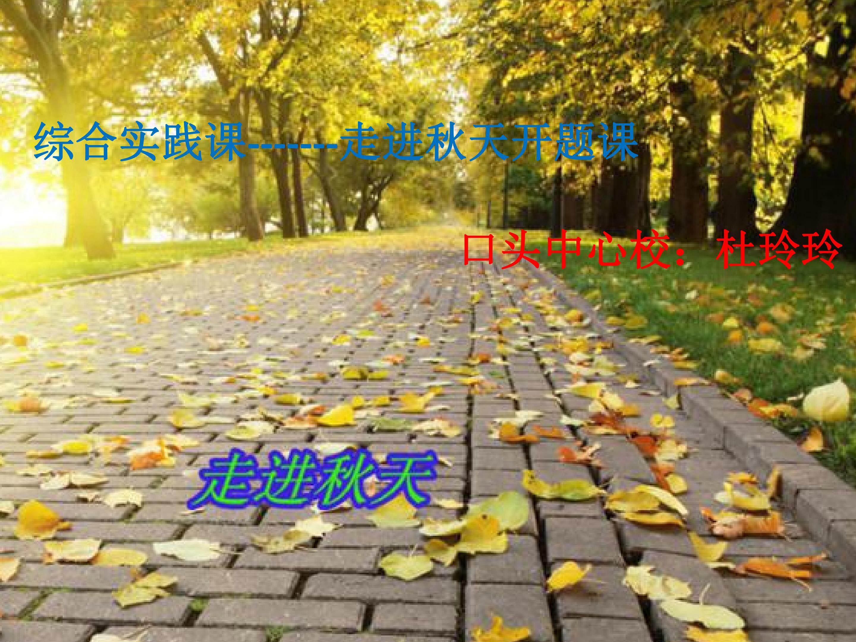 走进秋天