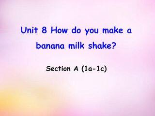 How do you make a banana milk shake Sect