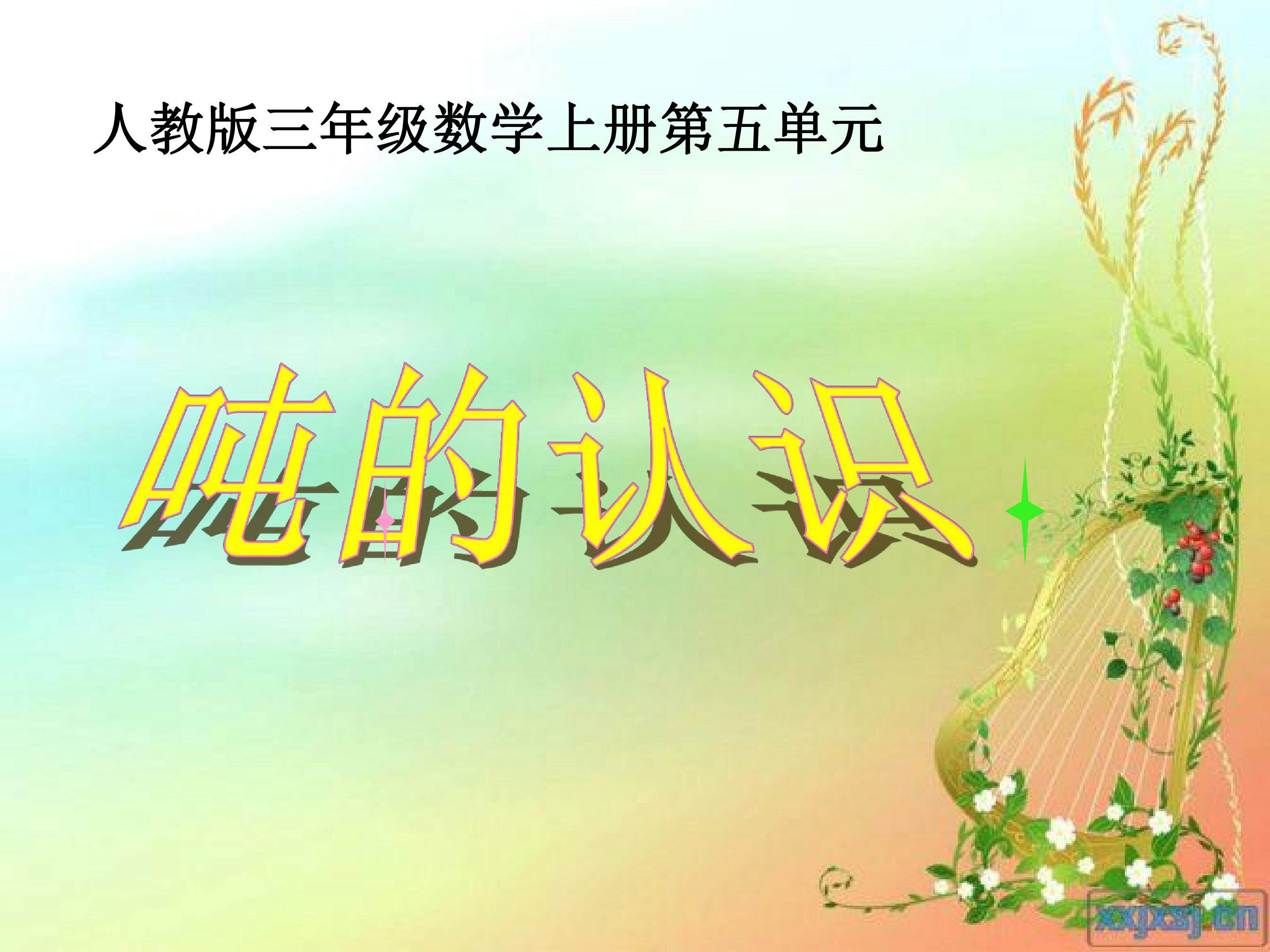 吨的认识