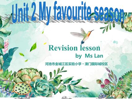My favourite season(review lesson)