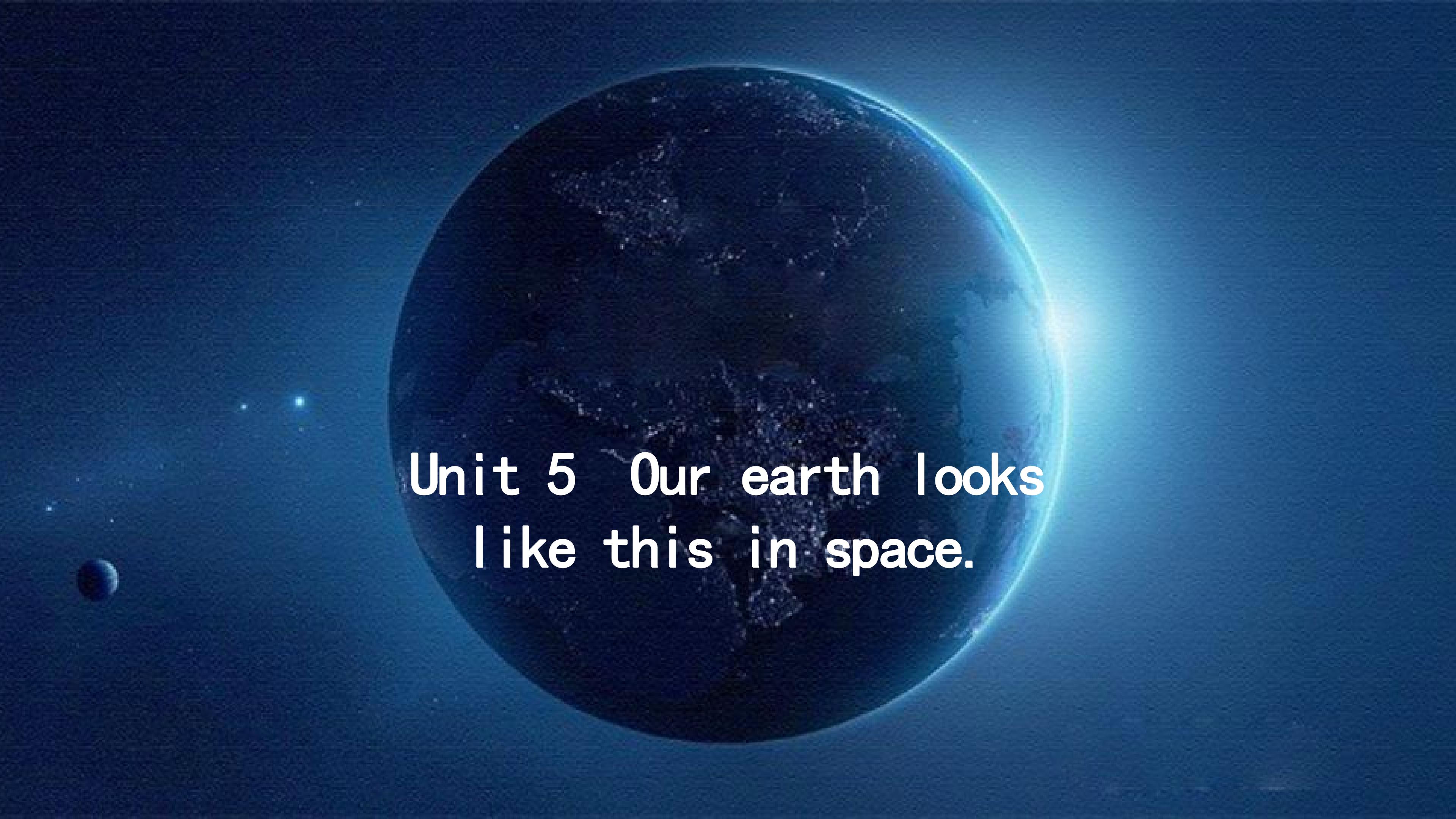 Our earth looks like this in space