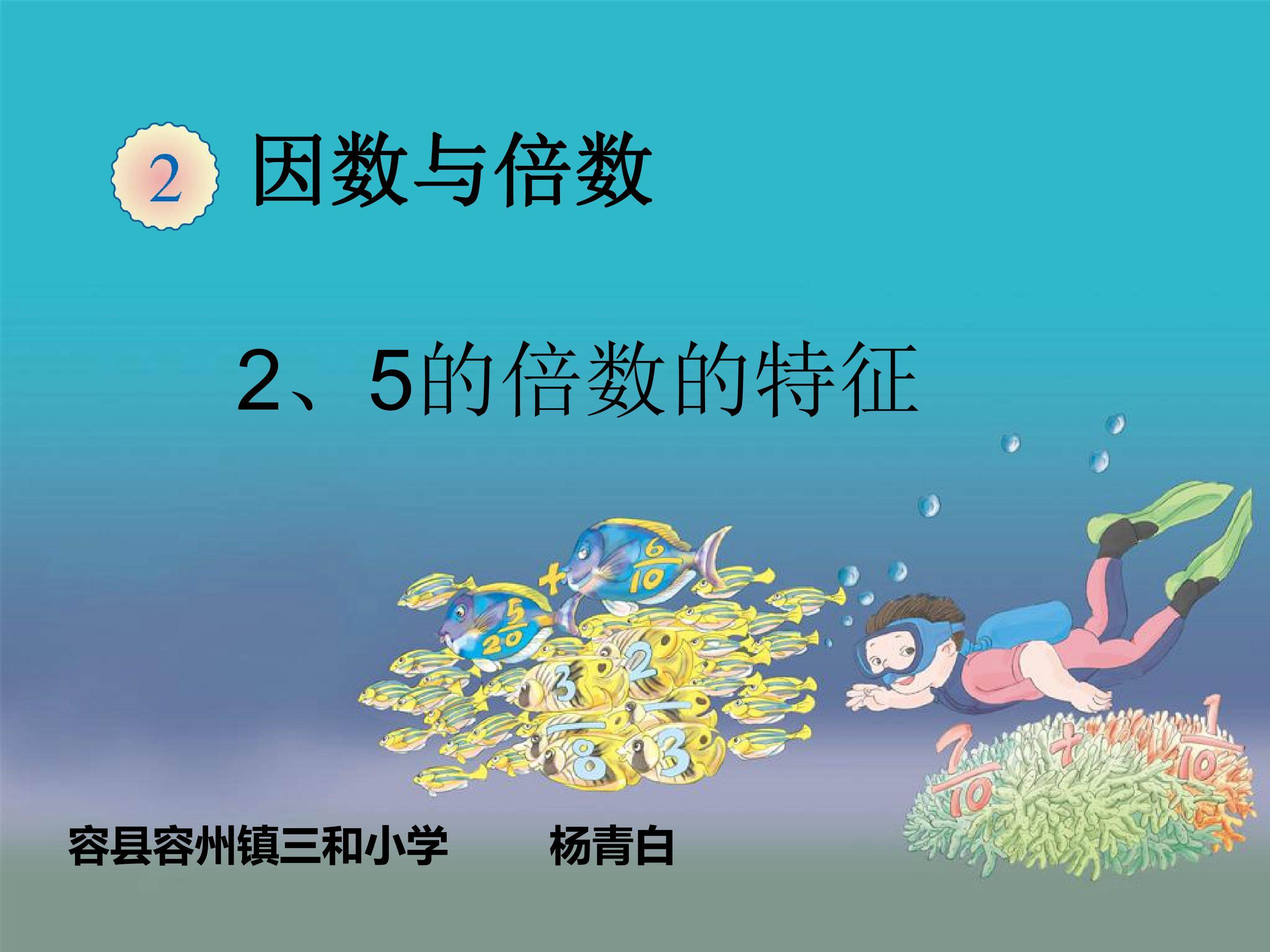 2、5的倍数的特征