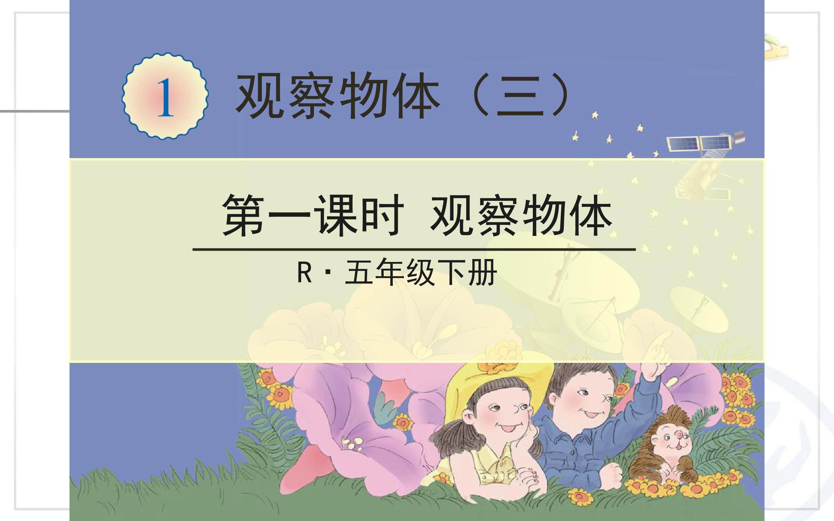 观察物体（三）