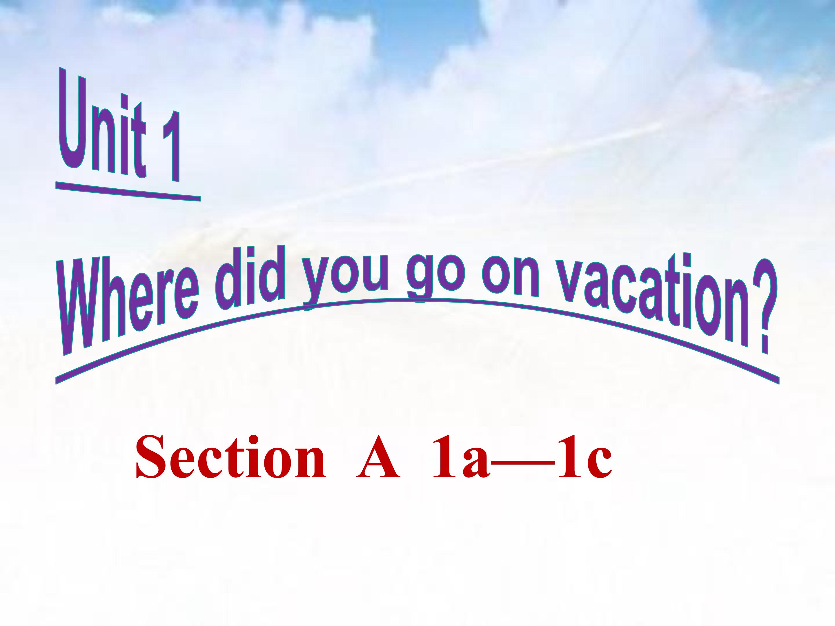 Where did you go on vacation ?