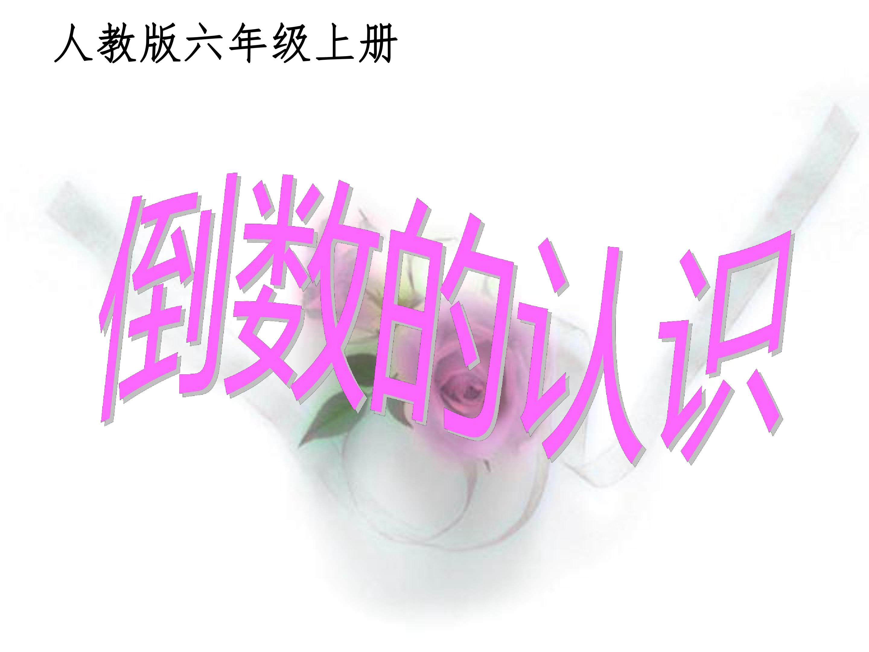 倒数的认识