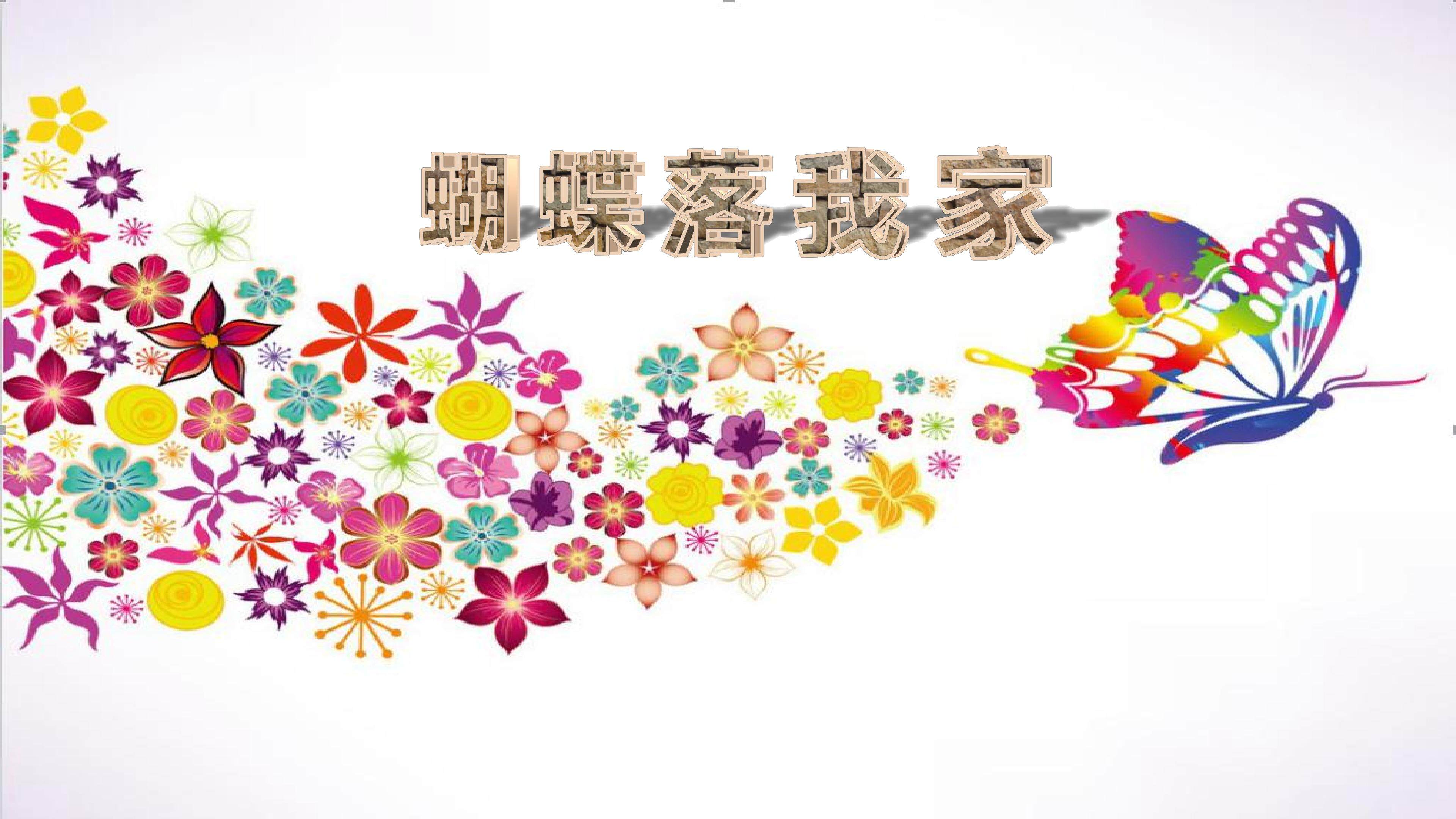 蝴蝶落我家