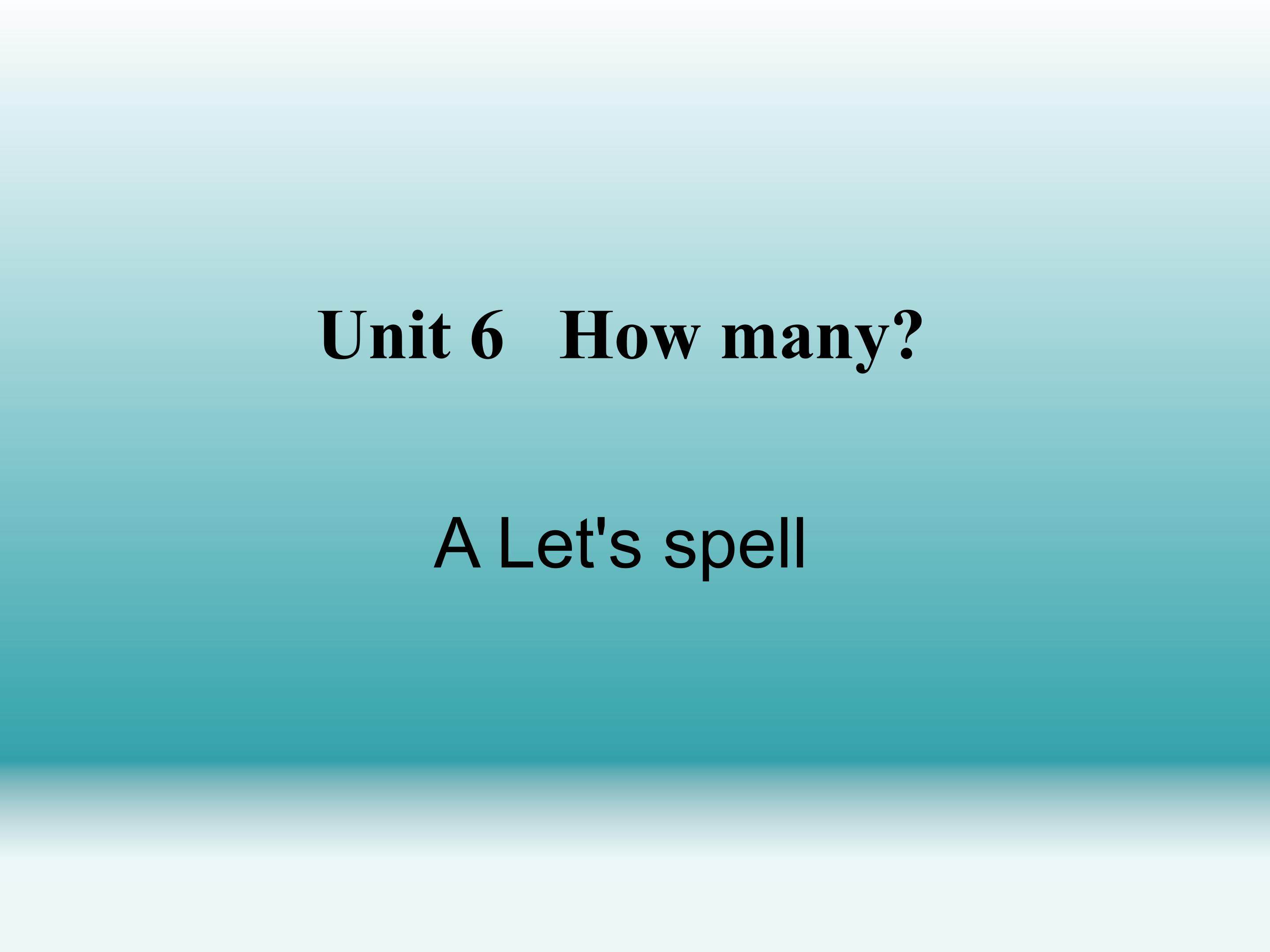 Unit 6