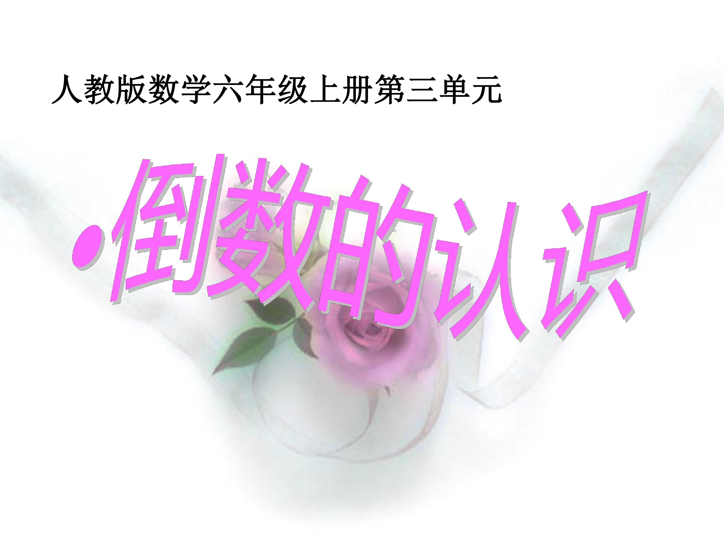 倒数的认识
