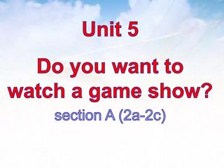 Do you want to watch a game show?