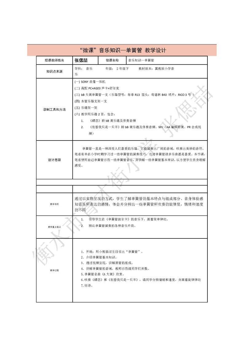 认识单簧管