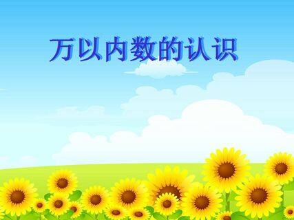 万以内数的认识