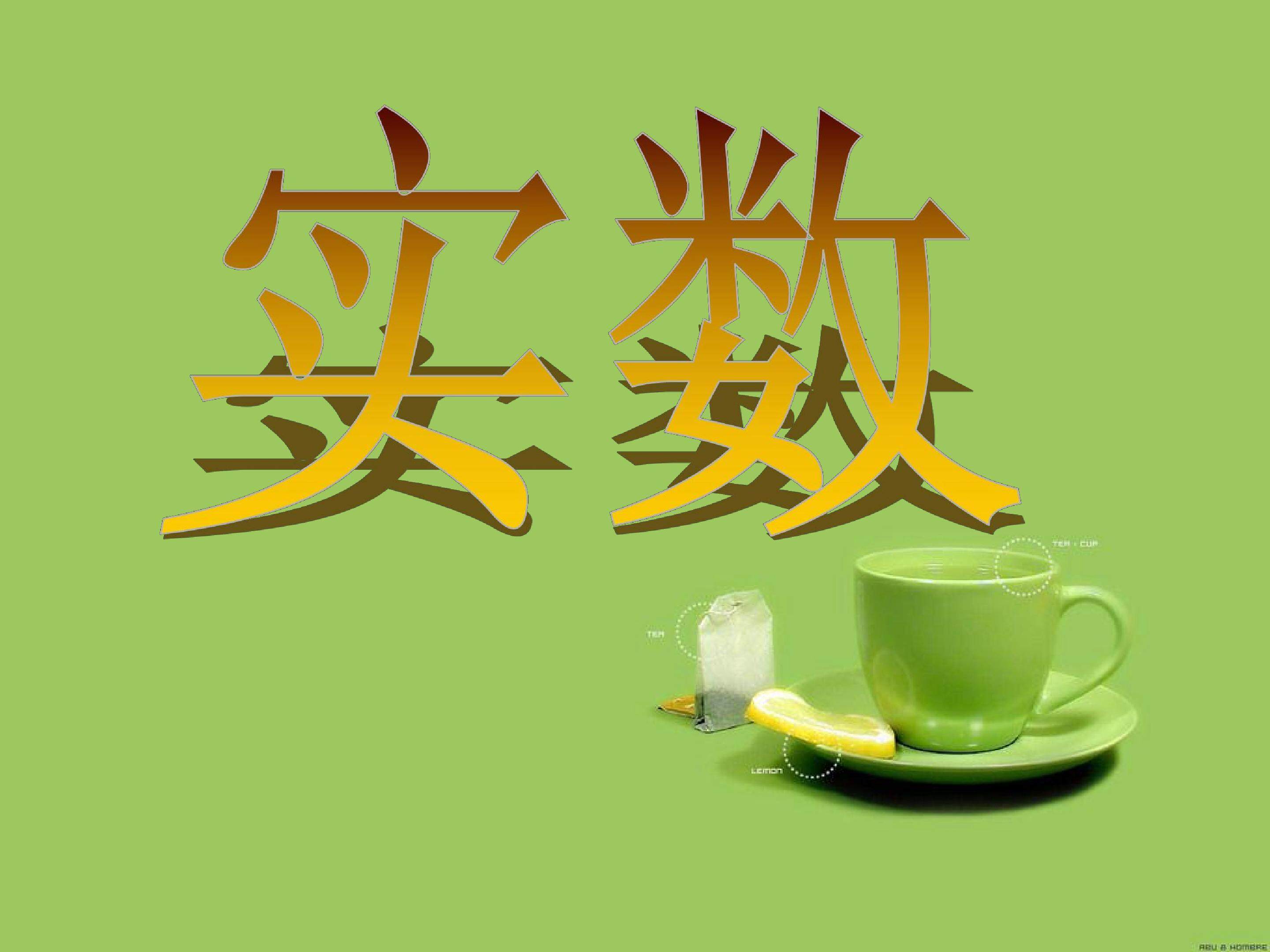 实数课件