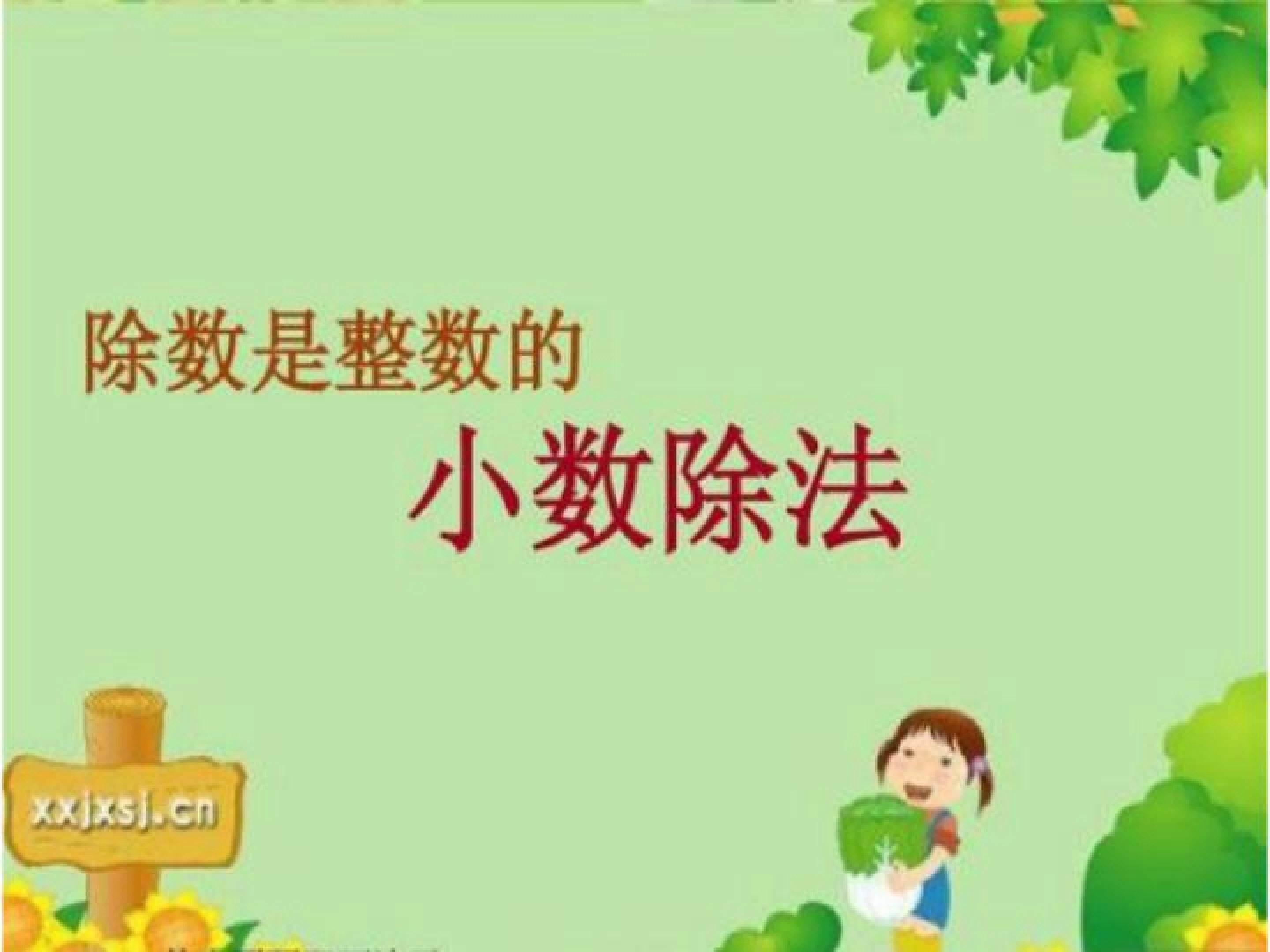 除数是整数的小数除法