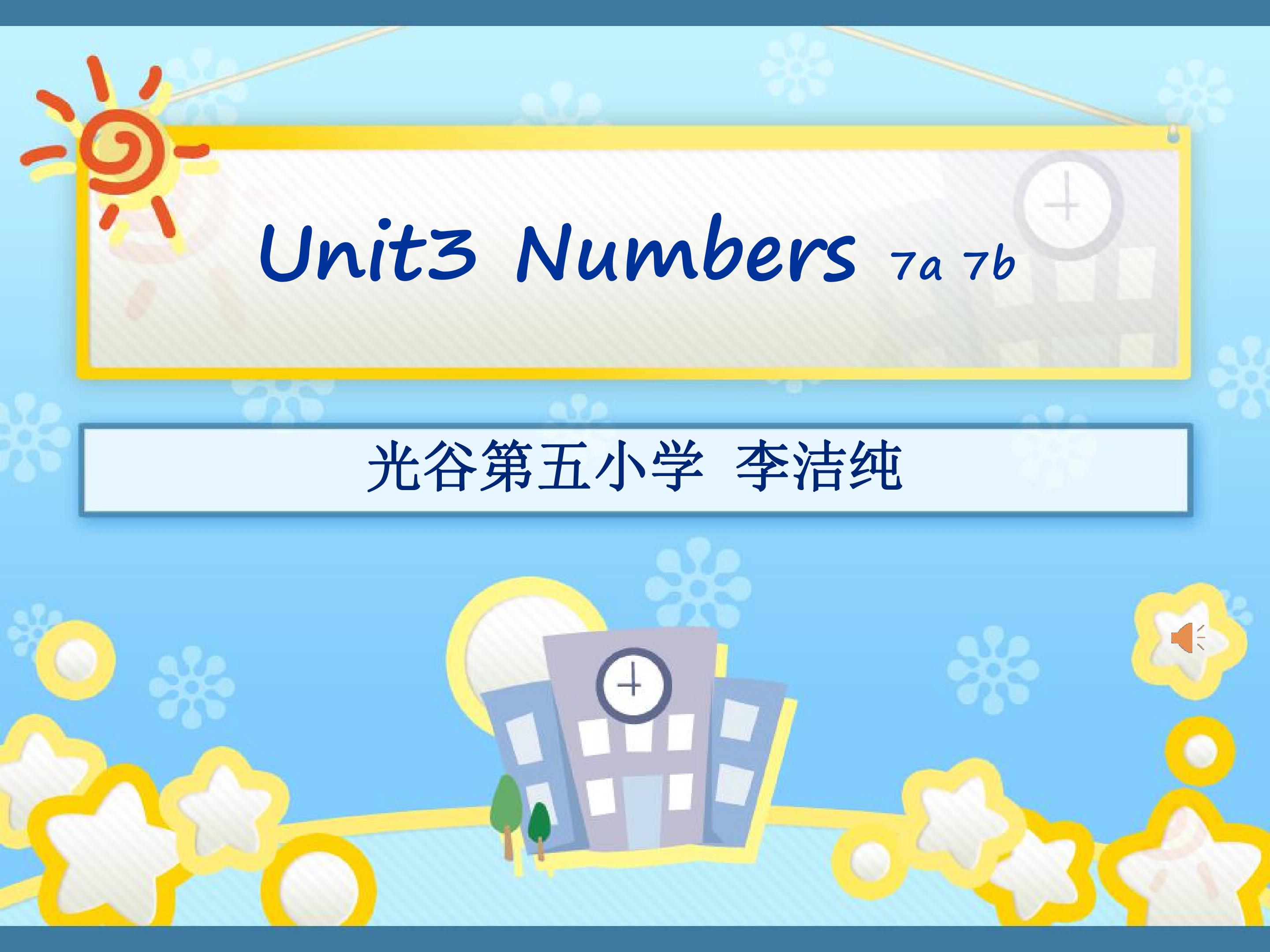 Unit 4 Numbers