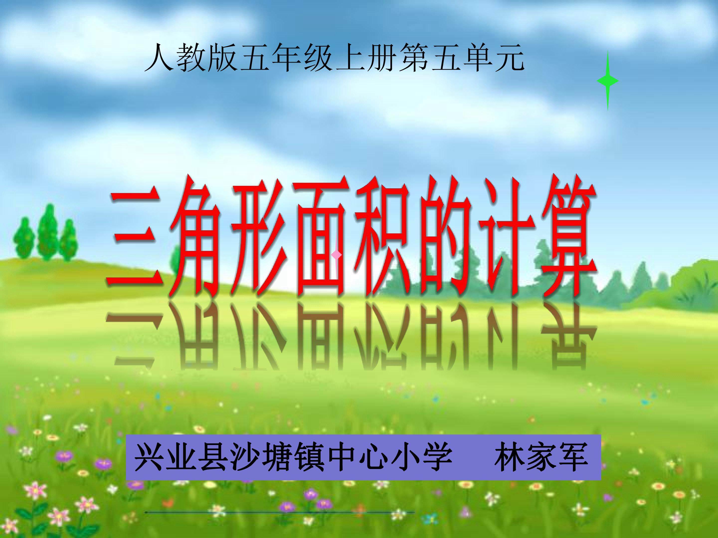 三角形面积的计算