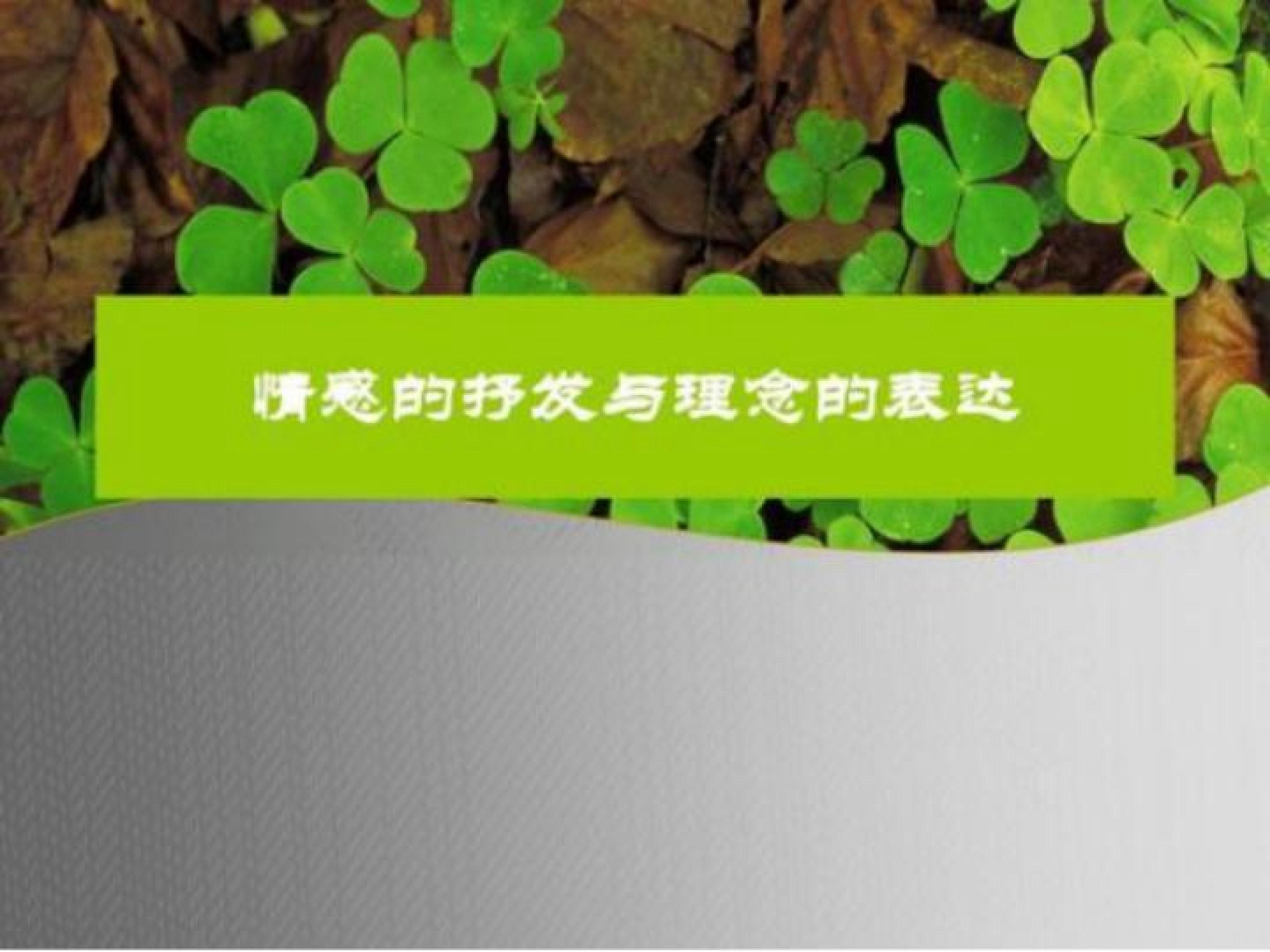 情感的抒发与理念的表达