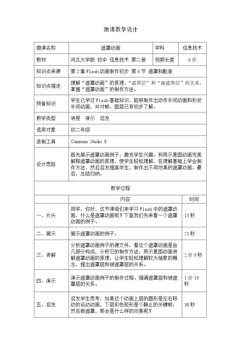 遮罩动画