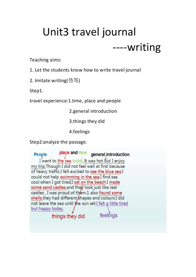 travel journal