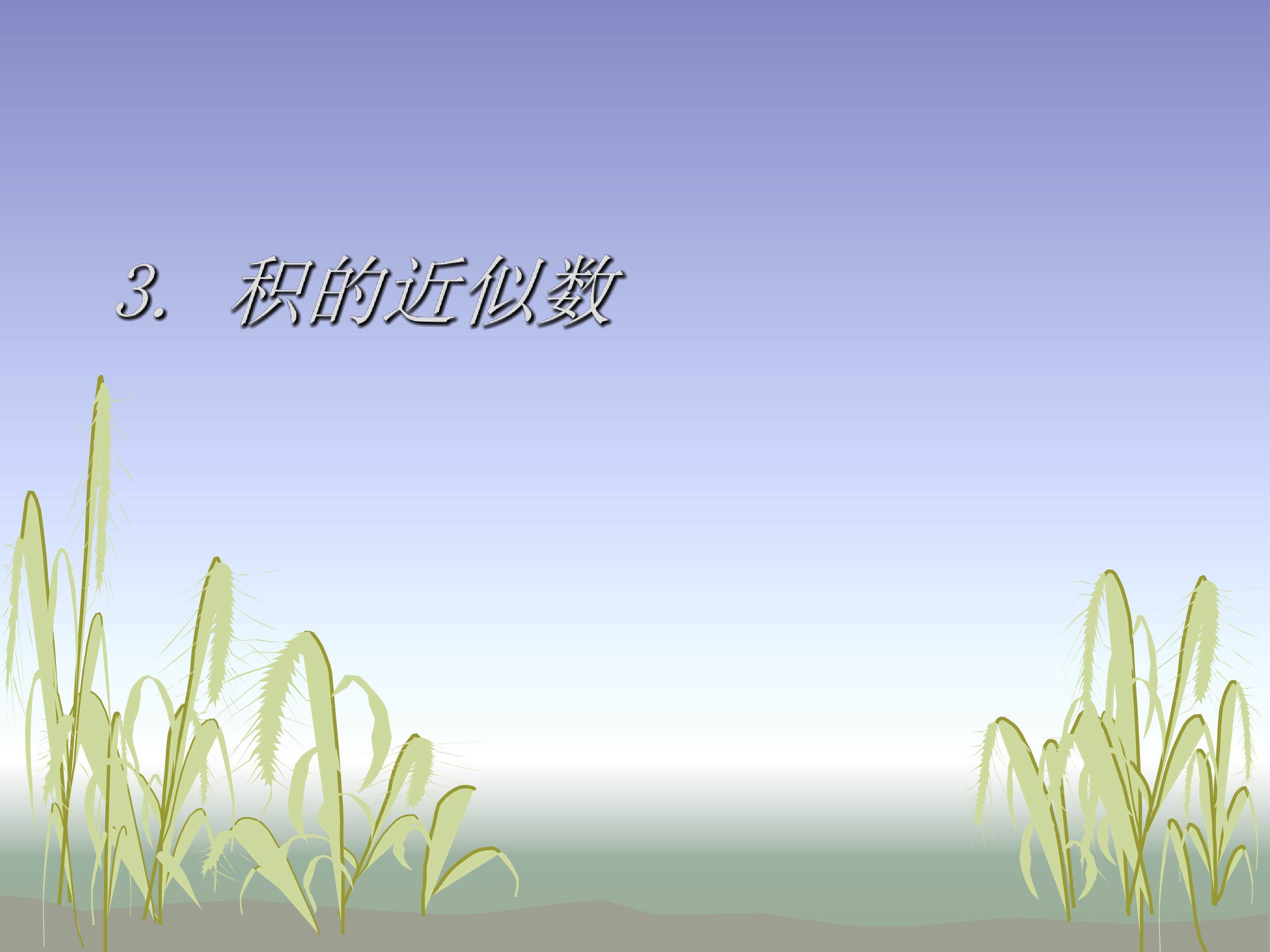 积的近似数