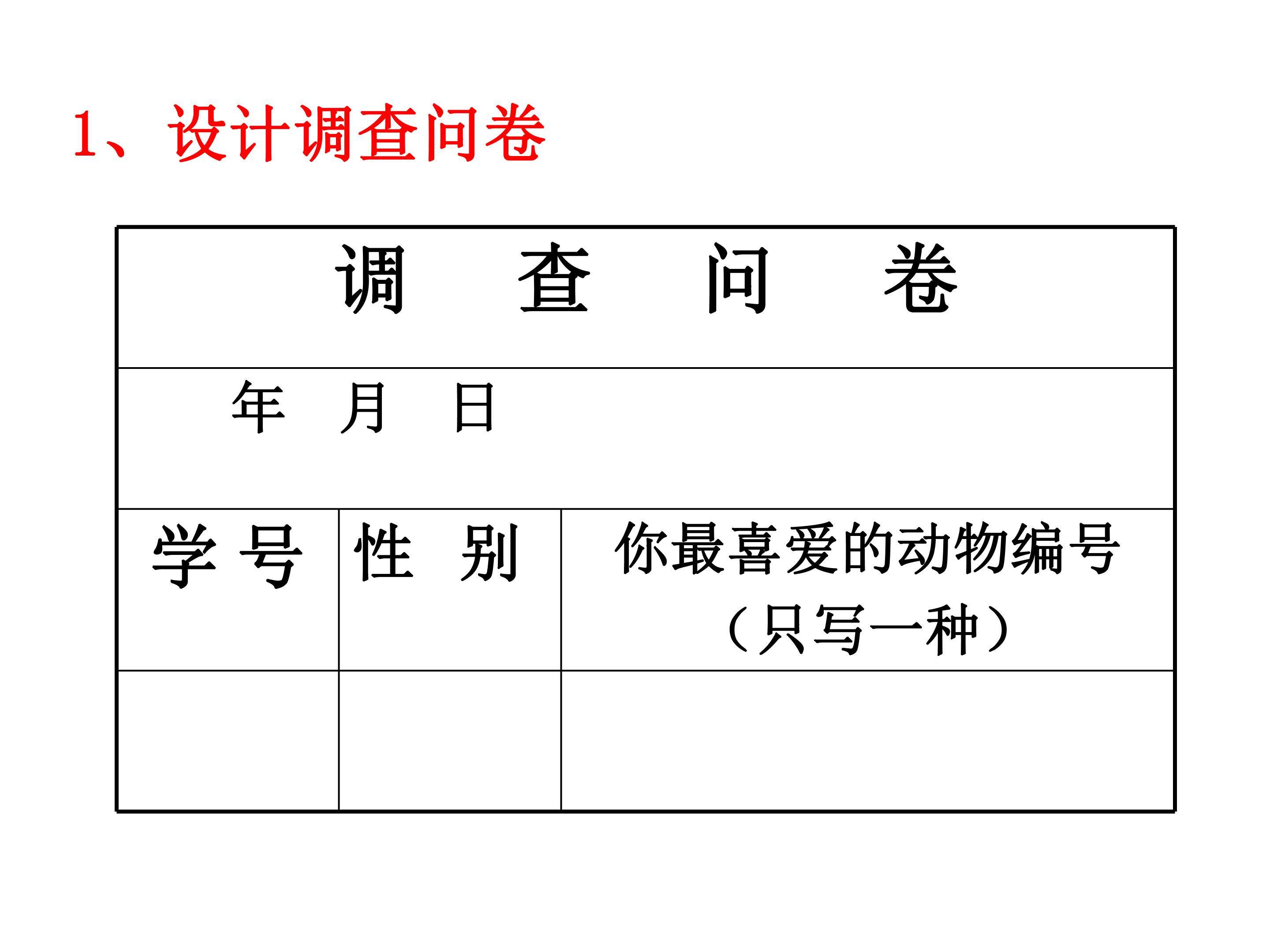 设计调查问卷