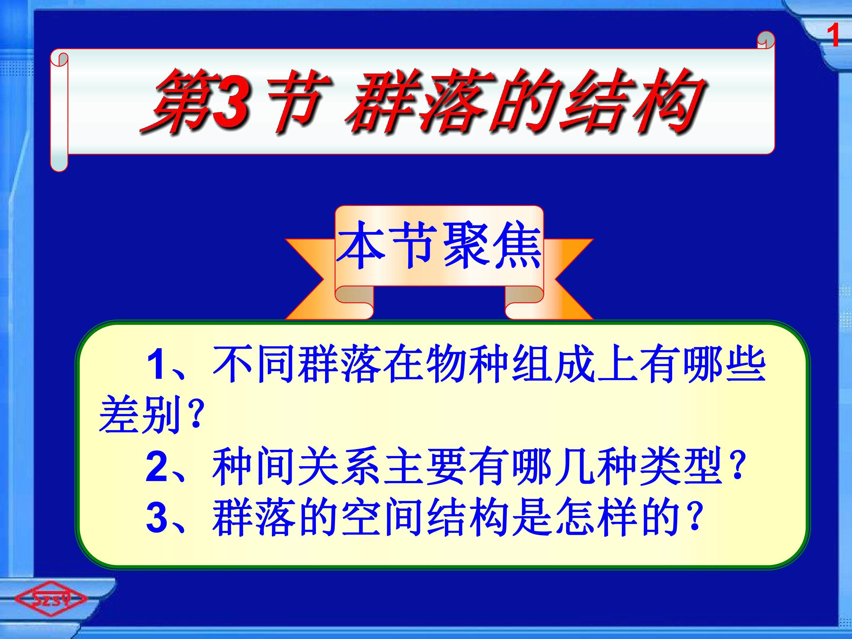 群落的结构