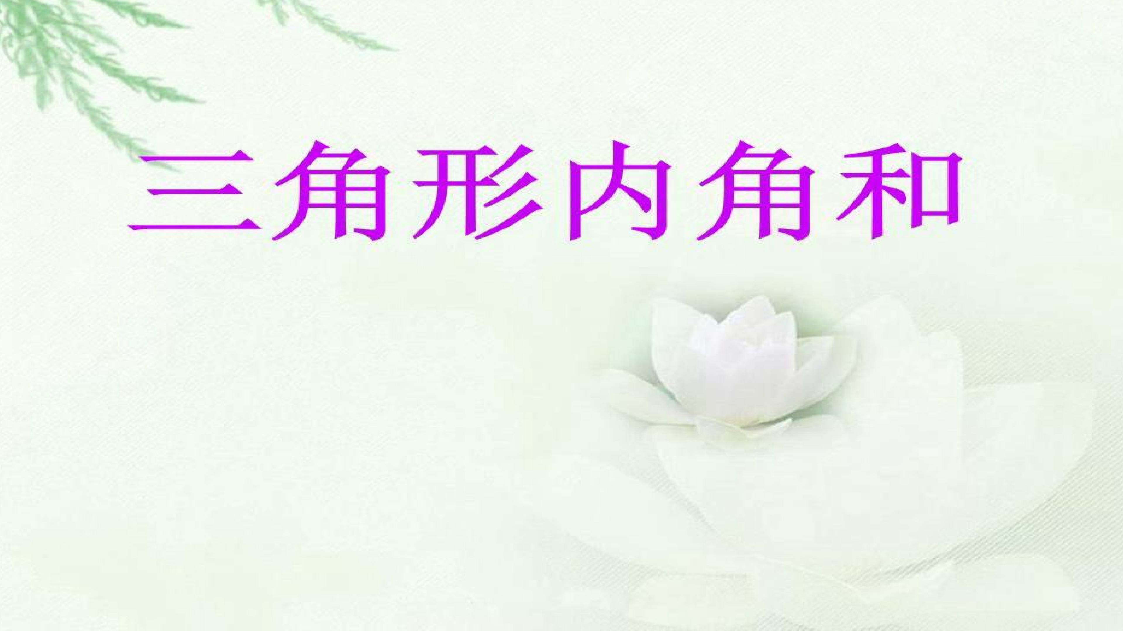 11.2.1三角形的内角和