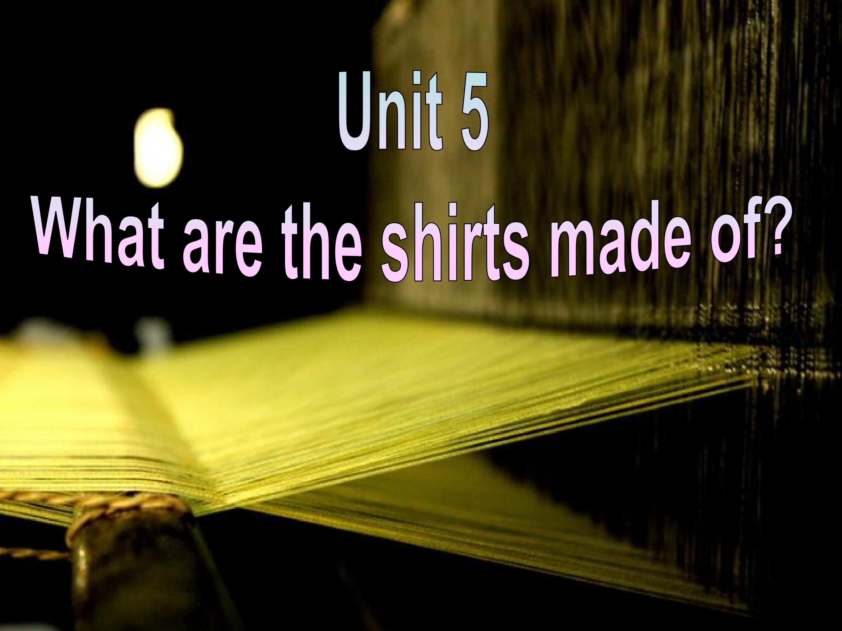 What are the shirts made of Section B