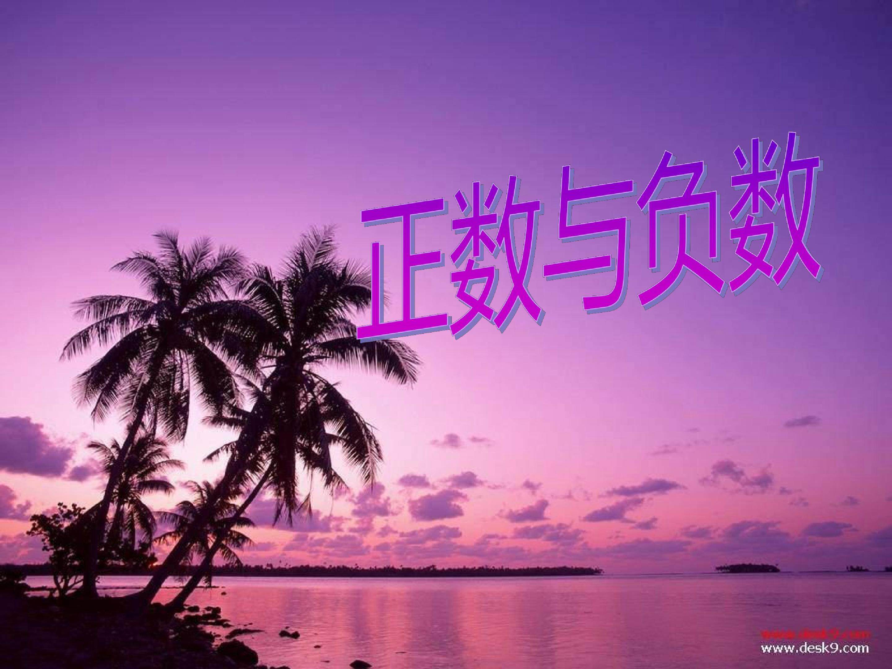 正数和负数