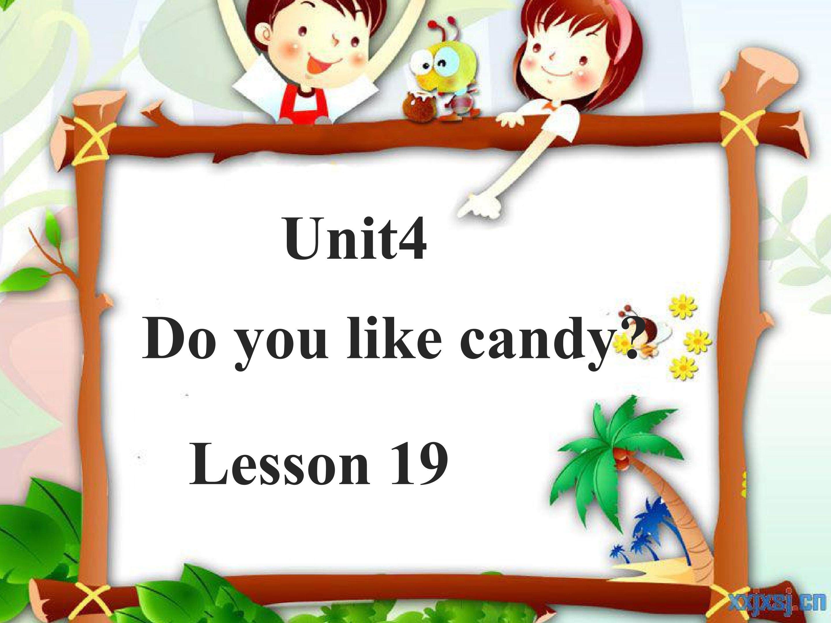 Unit 4 Do you like candy?Lesson19