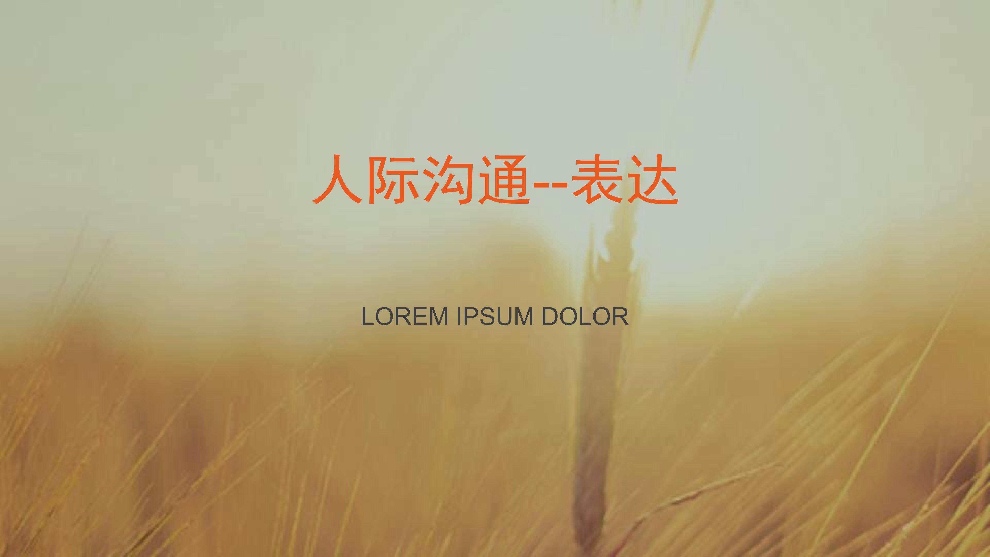 沟通-表达