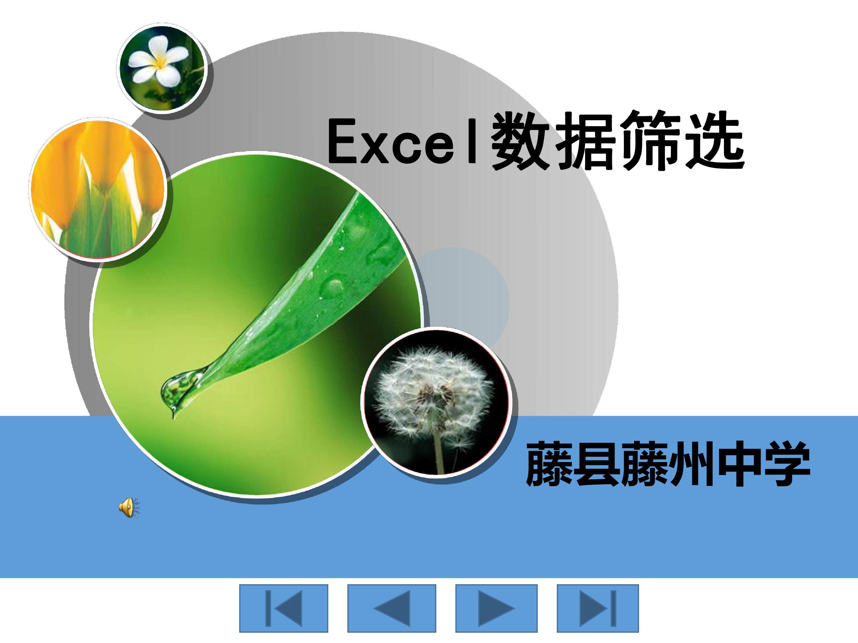 Excel数据筛选