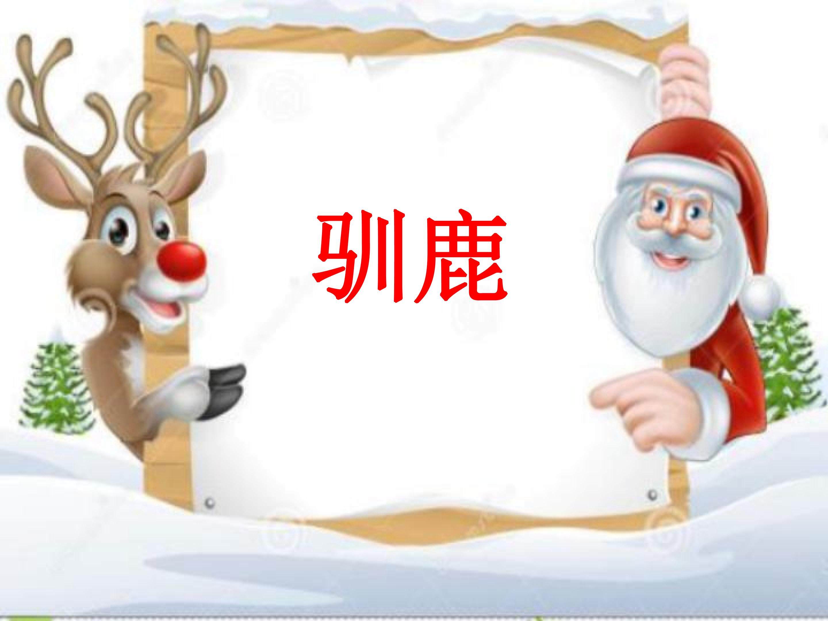 驯鹿