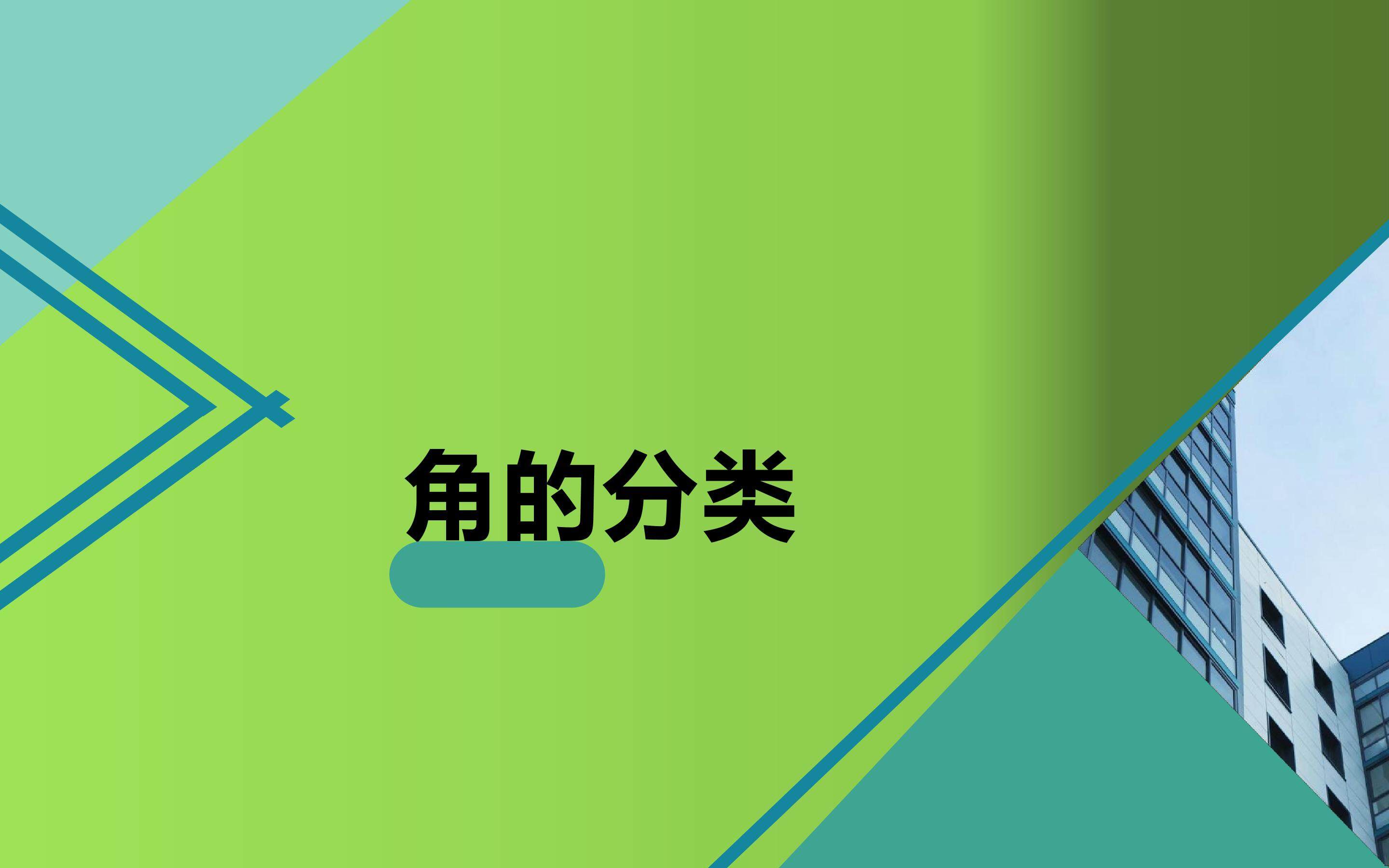 角的分类