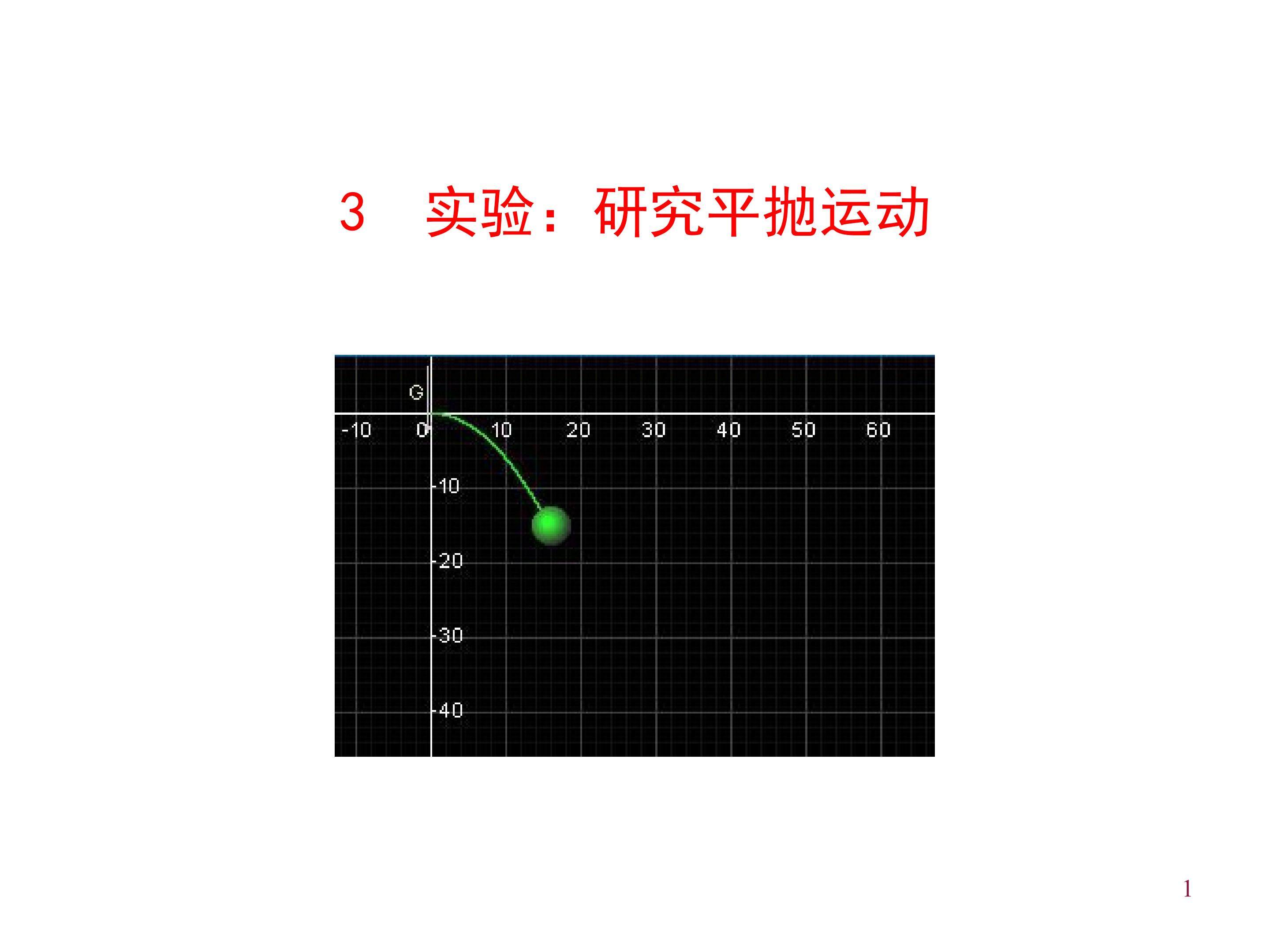 研究平抛运动