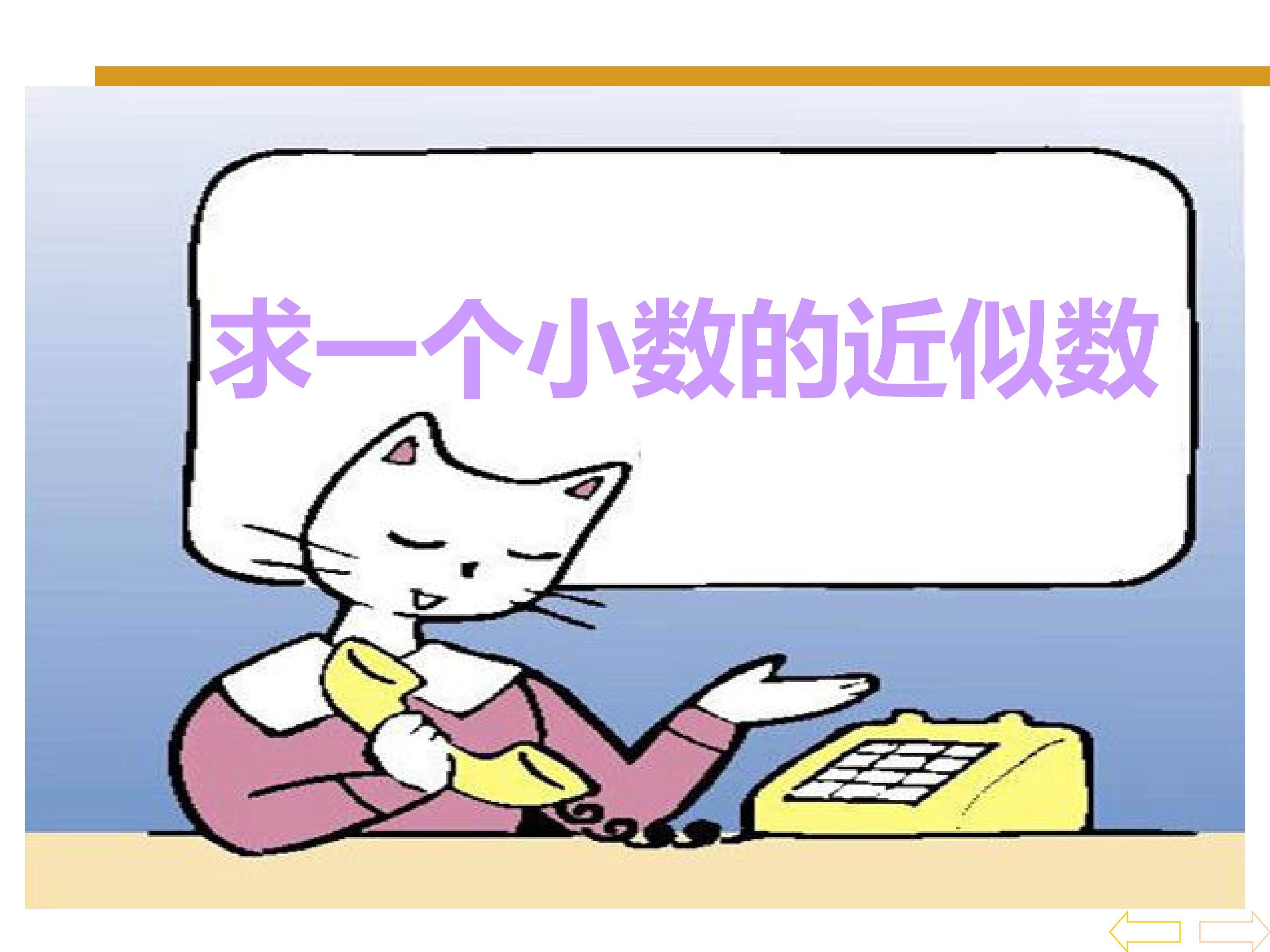 小数的近似数