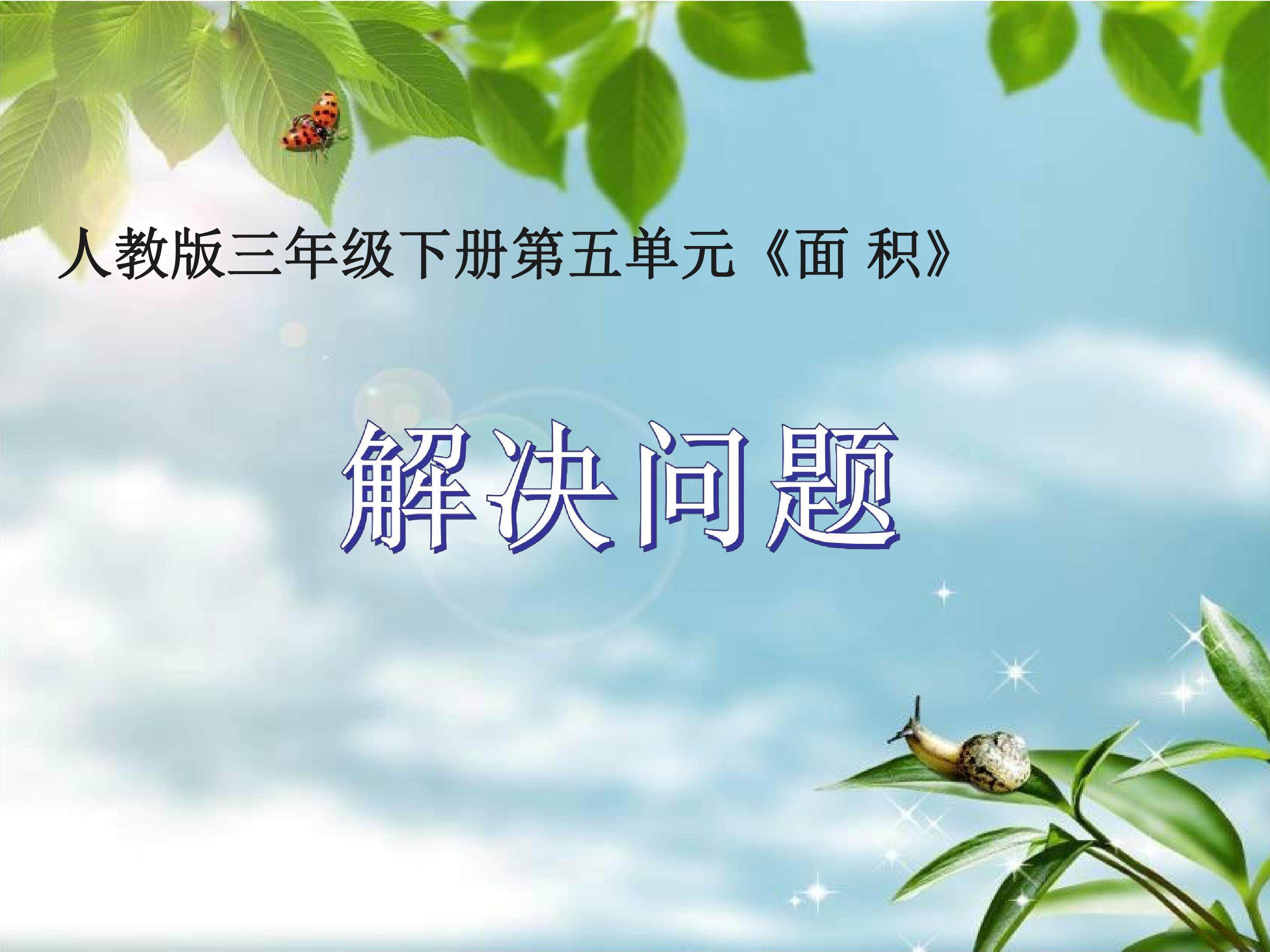面积解决问题