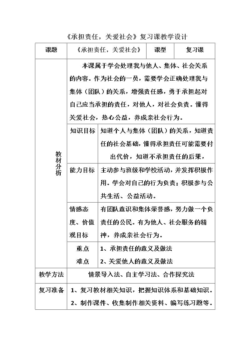 承担责任 关爱社会