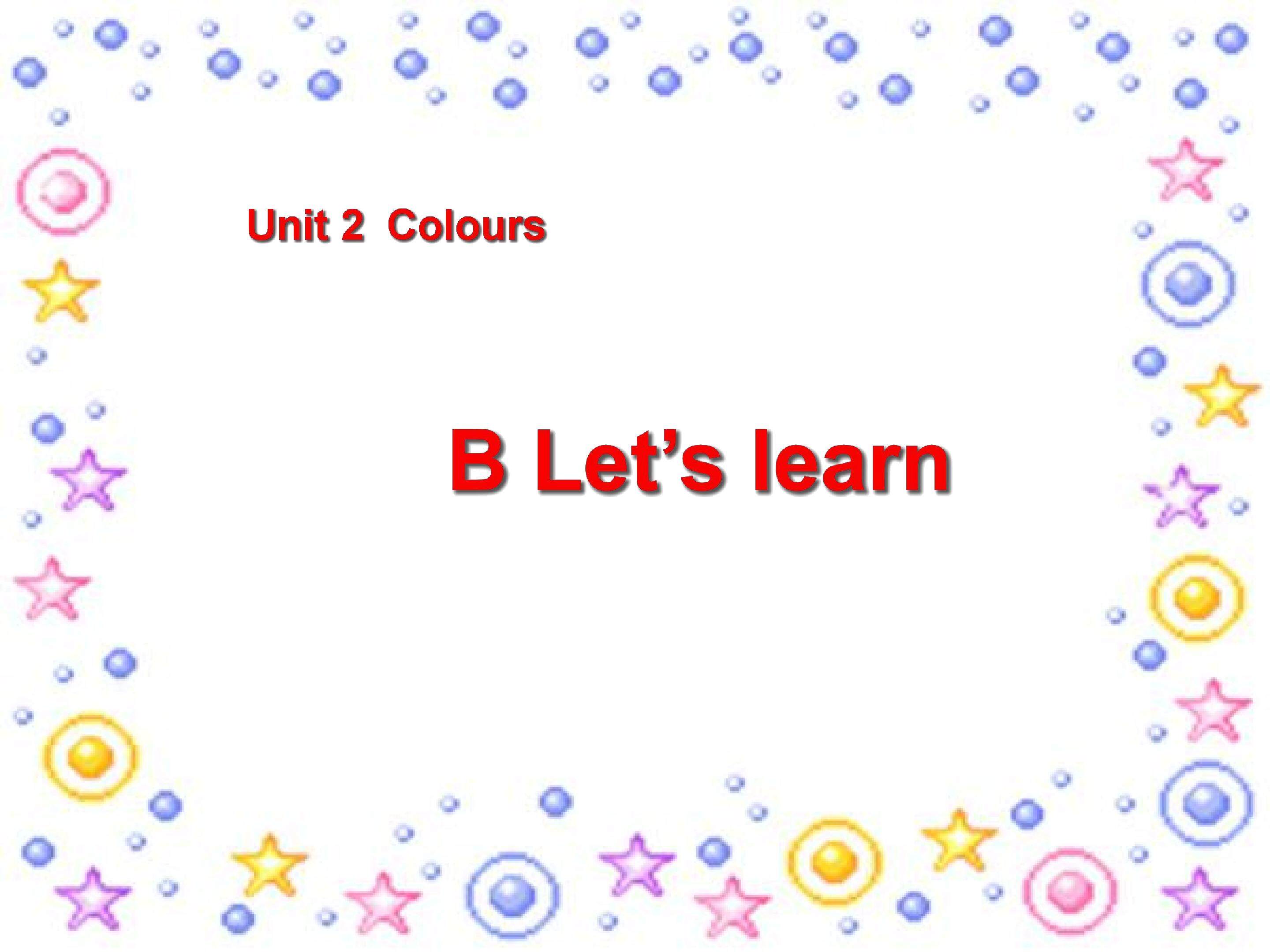 Unit 2 Colours2