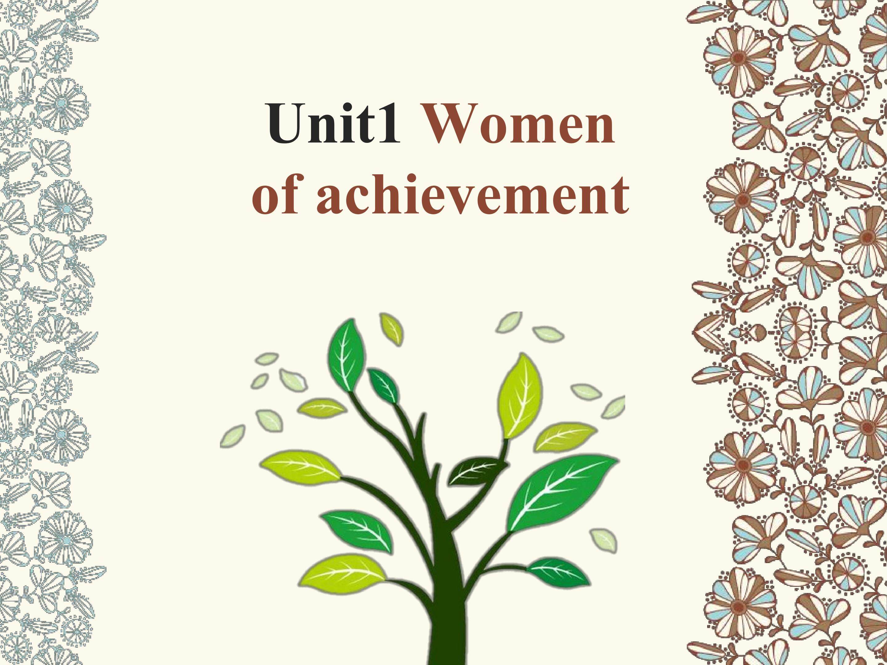 Women of achievement