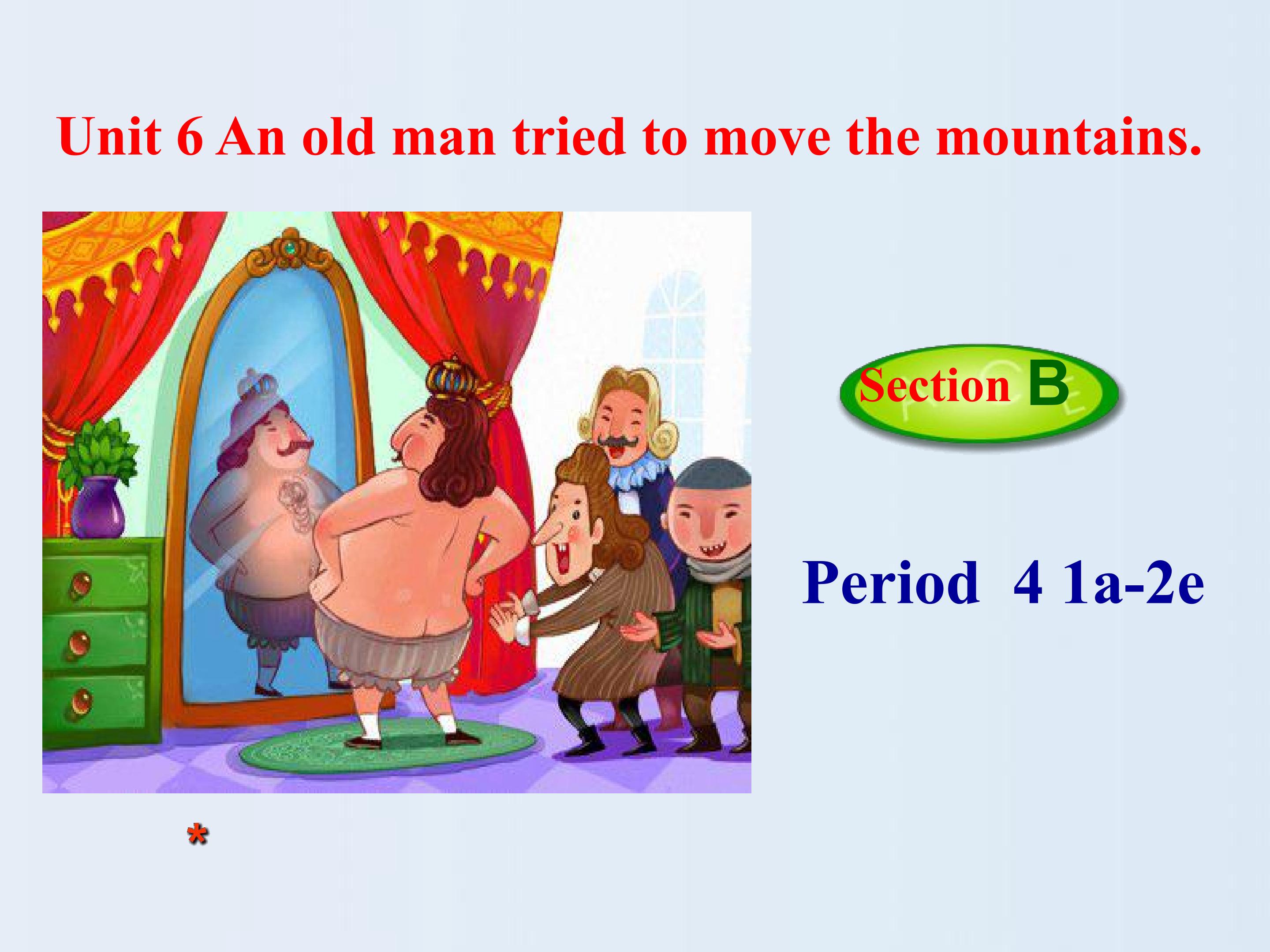 An old man tried to move the mountains