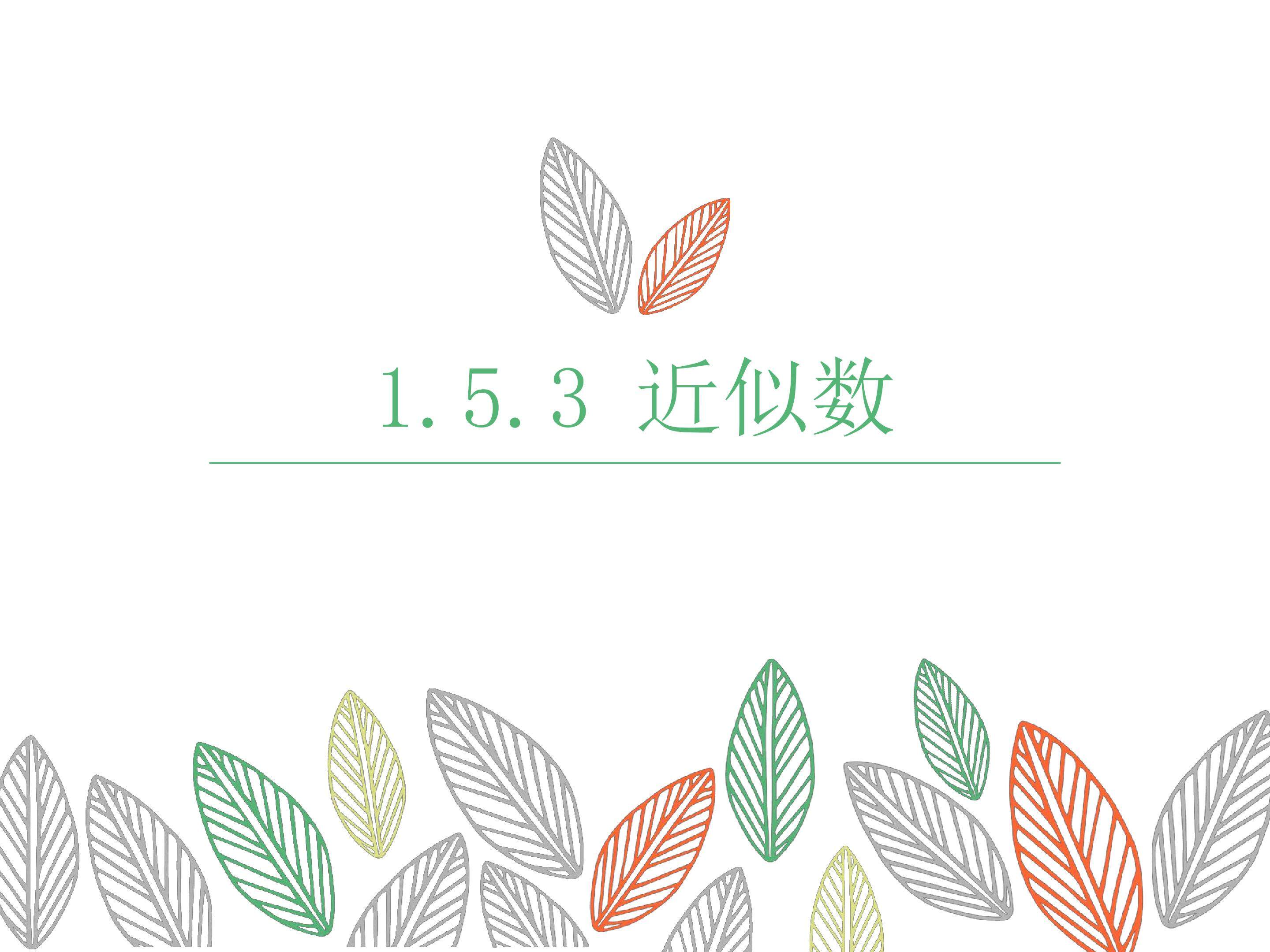 1.5.3 近似数
