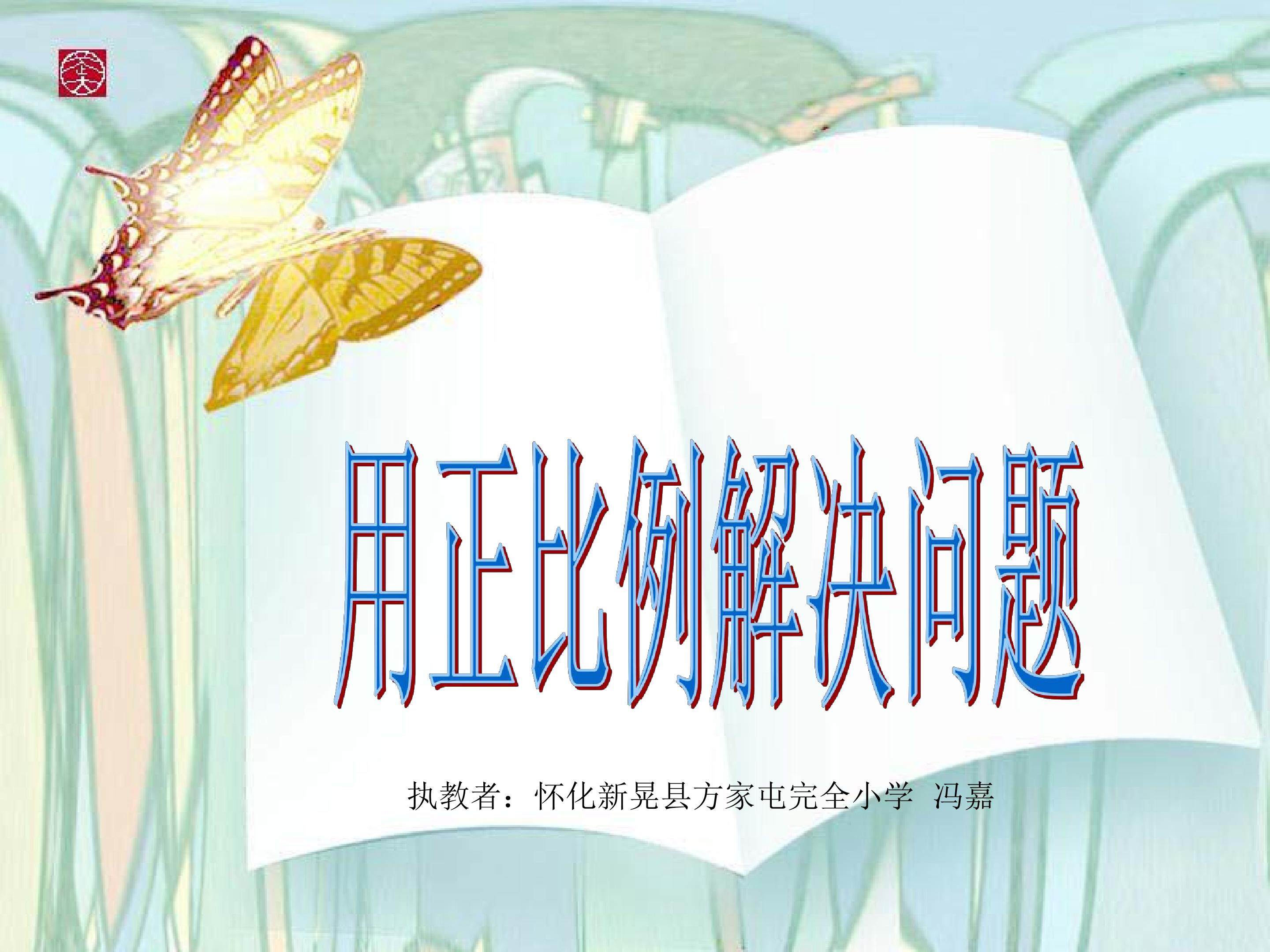 用正比例解决问题